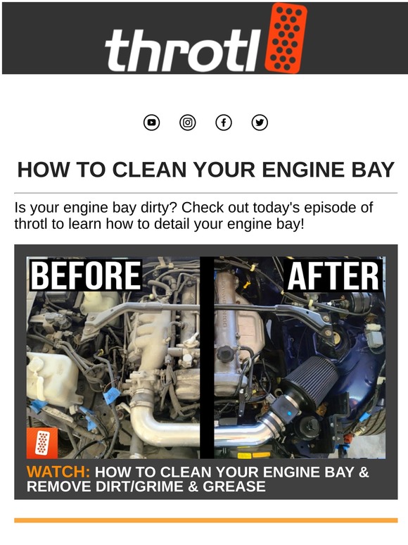 throtl Marketplace How to properly clean your engine bay! Milled