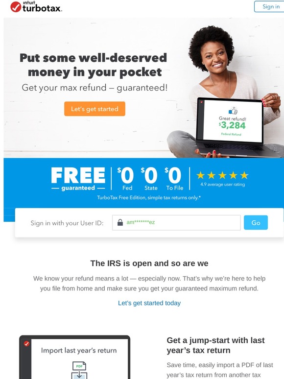 TurboTax EFile With Direct Deposit Is the Fastest Way to Get Your