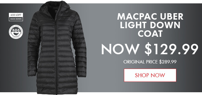 macpac uber light down jacket
