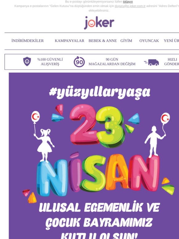 23 Nisan Ulusal Egemenlik ve Çocuk Bayramımız Kutlu Olsun!