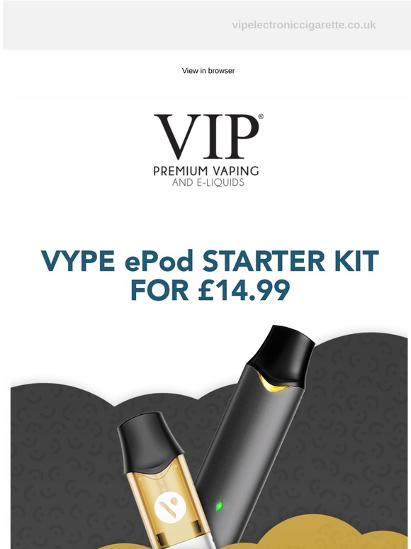 Vip Electronic Cigarette Vype Epod Starter Kit For 14 99 Milled