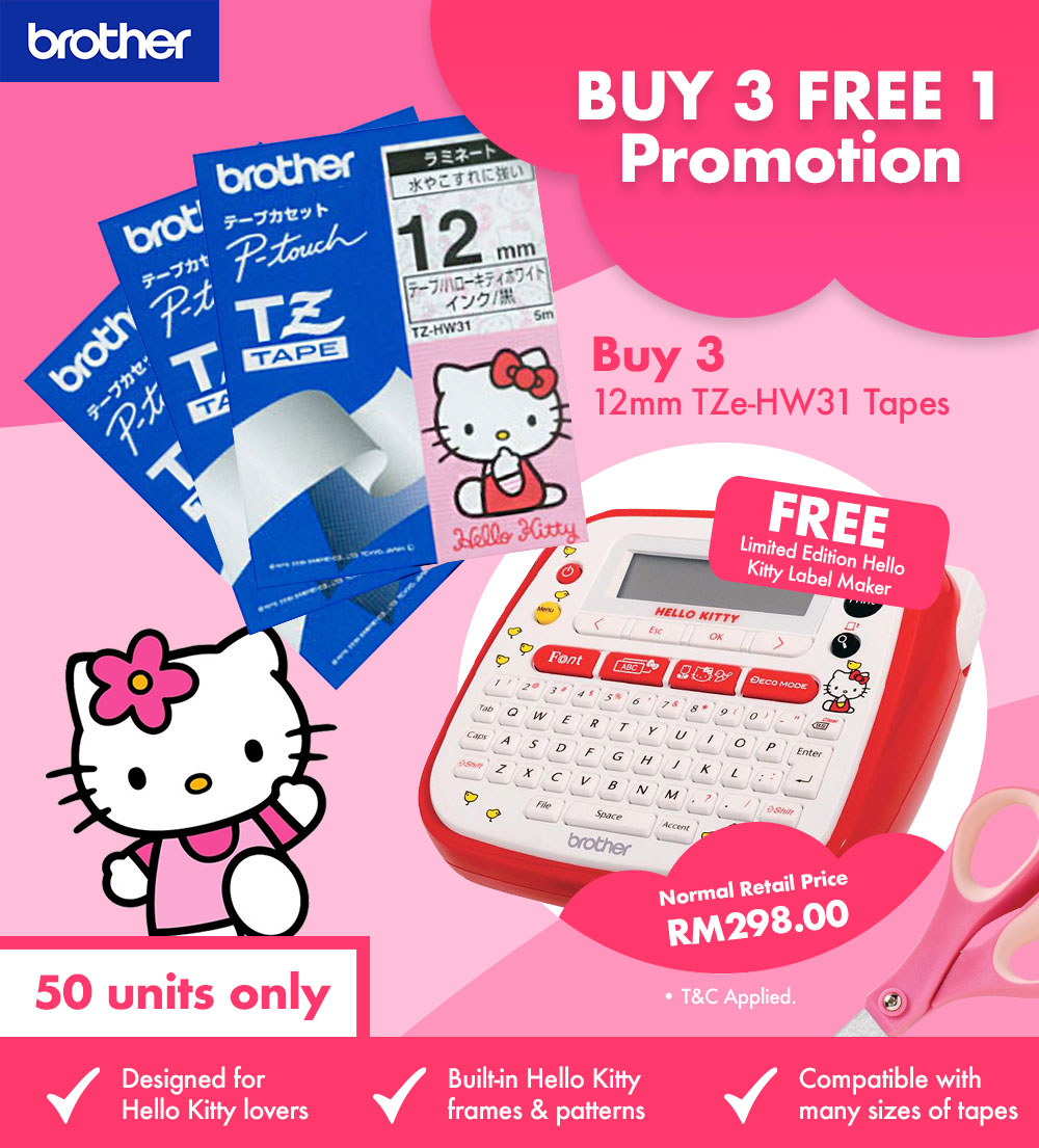 hello kitty label maker