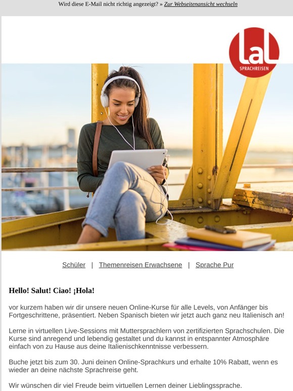 NEU: Jetzt auch Italienisch als Online-Kurs