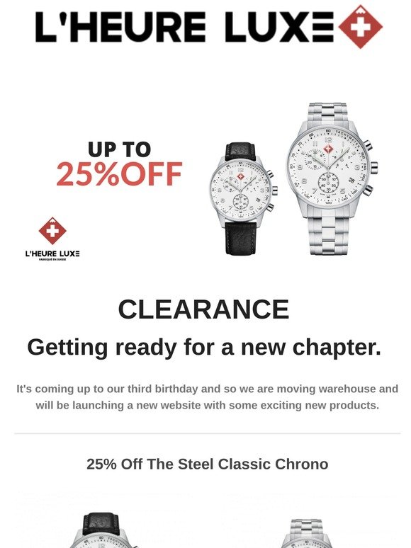 Exciting Times Ahead | Plus Clearance Offers
