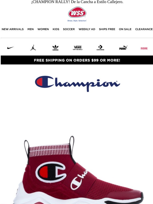 champion shoes at wss