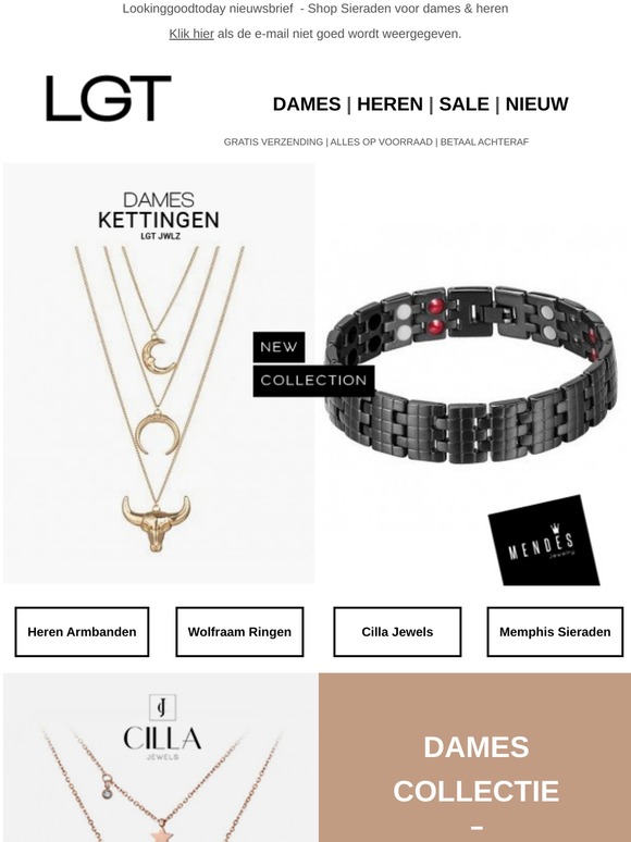 Bekijk nu de nieuwe collectie Sieraden
