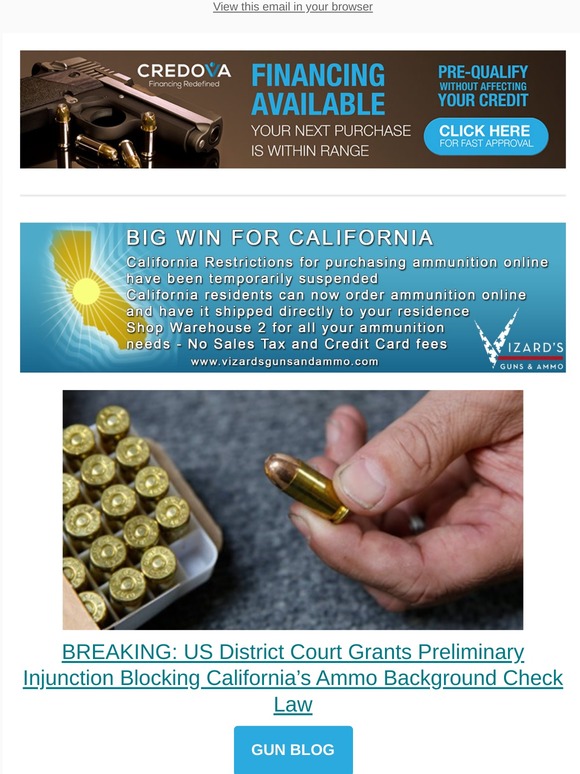 Vizard S Guns And Ammo Effective Immediately We Are Shipping Ammunition To California Residents Milled