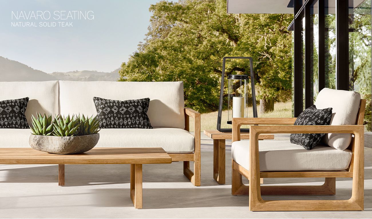 Restoration Hardware: RH Outdoor. Sustainably Harvested Teak ...