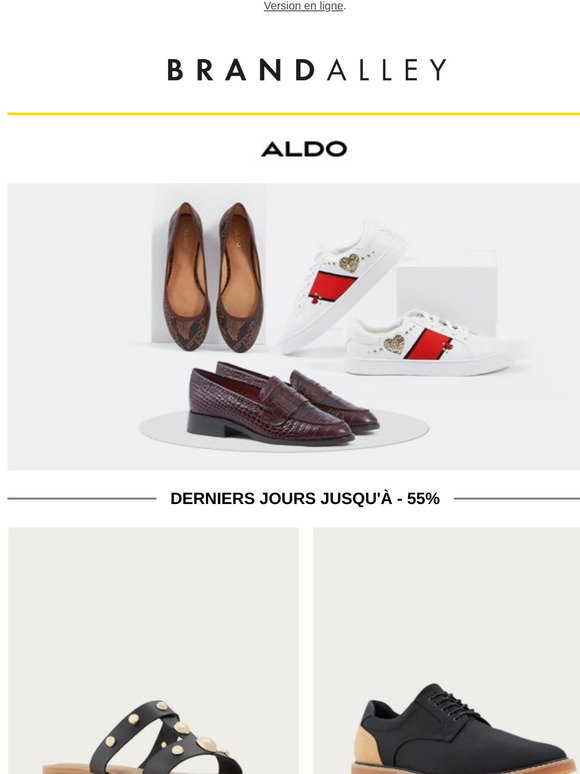 Brandalley: Derniers jours Aldo Chaussures, tendance jusqu'aux pieds ! |  Milled
