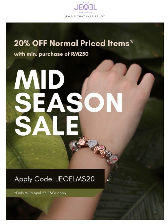 DON'T MISS THIS ✨ Mid Season SALE ✨ 20% OFF