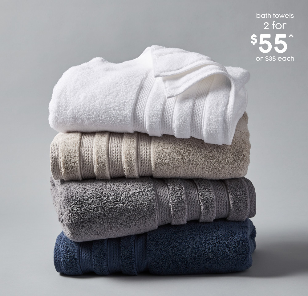 Target Australia Grandeur and Canningvale bath towels Milled