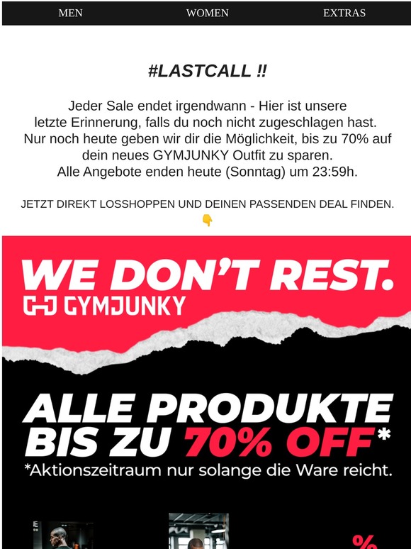 ‼️ Deine letzte Chance auf 70% Rabatt.