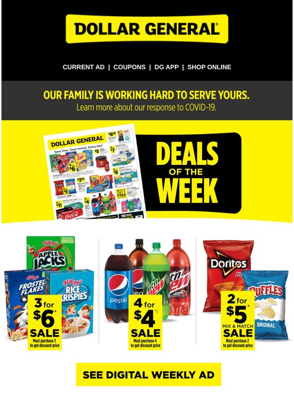 Dollar General Your Weekly Ad is online. Milled