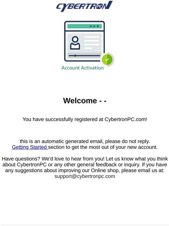 Welcome at CybertronPC