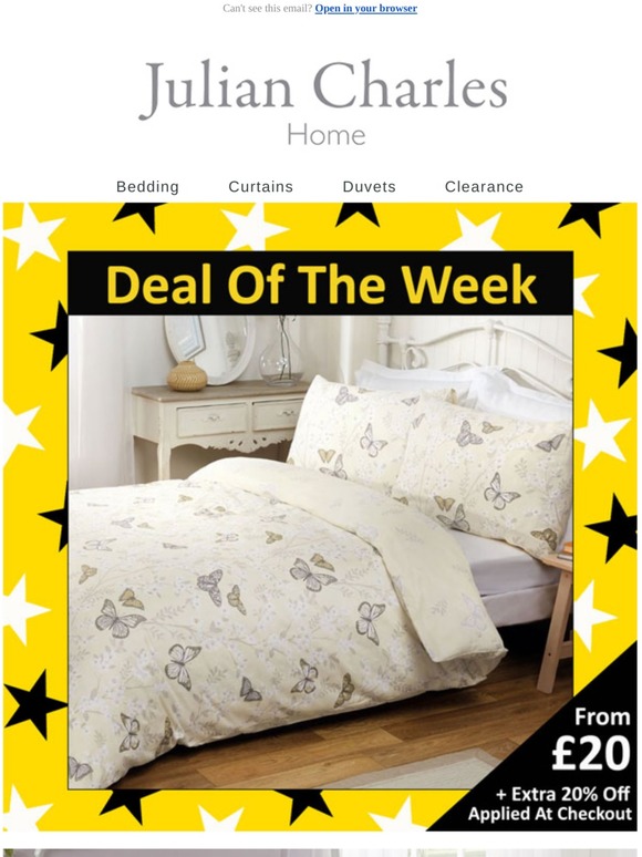 Julian Charles Deal Of The Week Mollie Duvet Set From £20 Milled