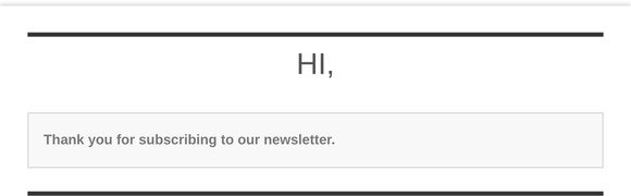 [NeoflameDesign.com] Newsletter confirmation