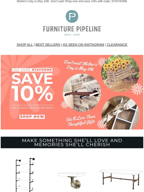 Furniture Pipeline Celebrate Every MOMent Milled