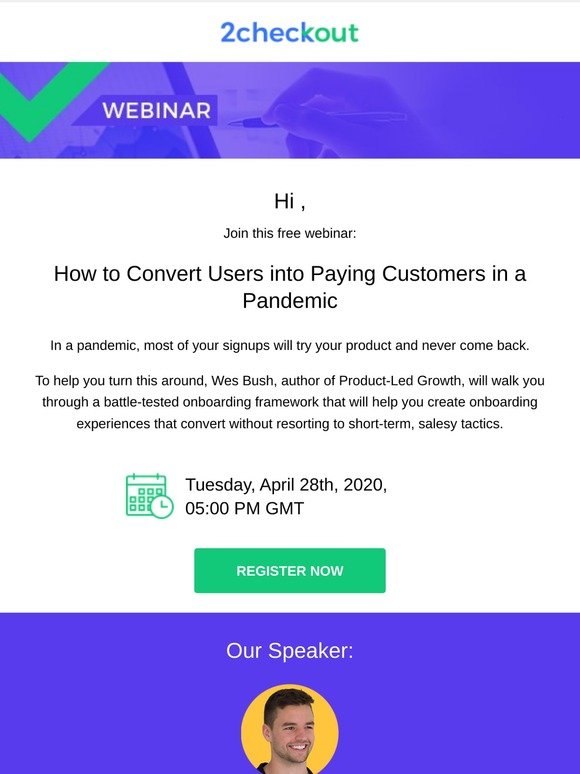 [LIVE Tomorrow] - How to Convert Users into Paying Customers in a Pandemic