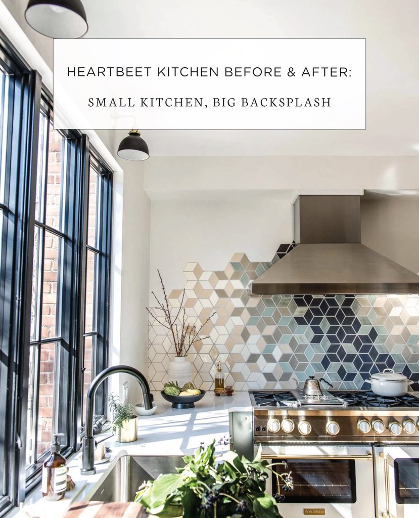 Mercury Mosaics Heartbeat Kitchen Before & After Small Kitchen ...