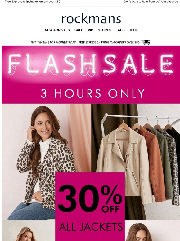 rockmans sale jackets