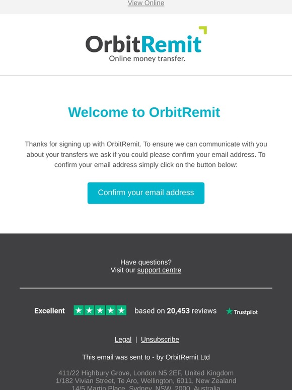 Please confirm your email address