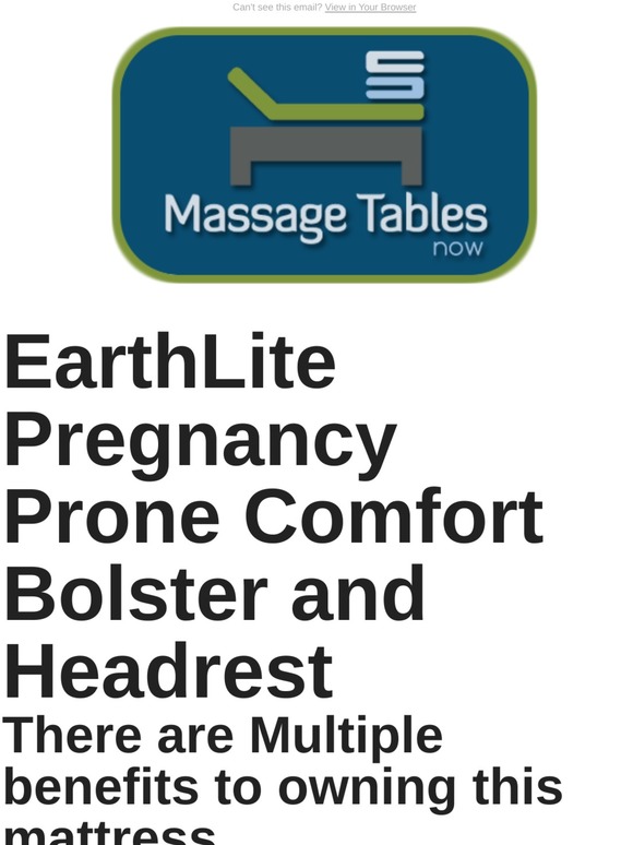 EarthLite Pregnancy Prone Comfort Bolster and Headrest $35 OFF