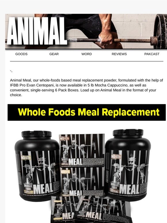 AnimalPak (US): Animal Meal | Now Available in Mocha Cappuccino & 6 Pack  Box | Milled
