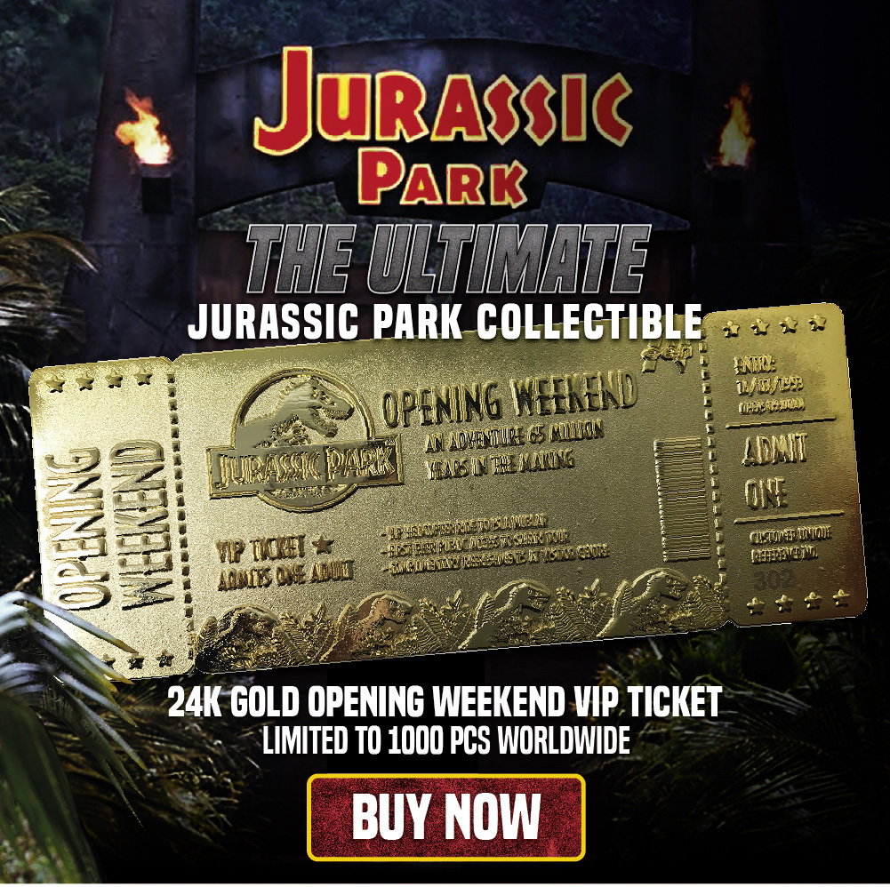 Merchoid Limited Jurassic Park Golden Ticket for You Milled