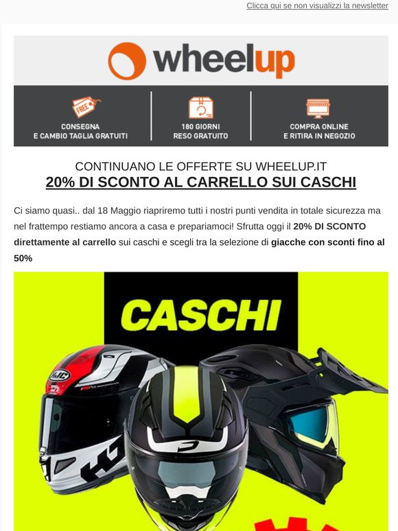 WheelUp: 💥 Caschi o Giacche in SCONTO ne abbiamo? Sì!! | Milled