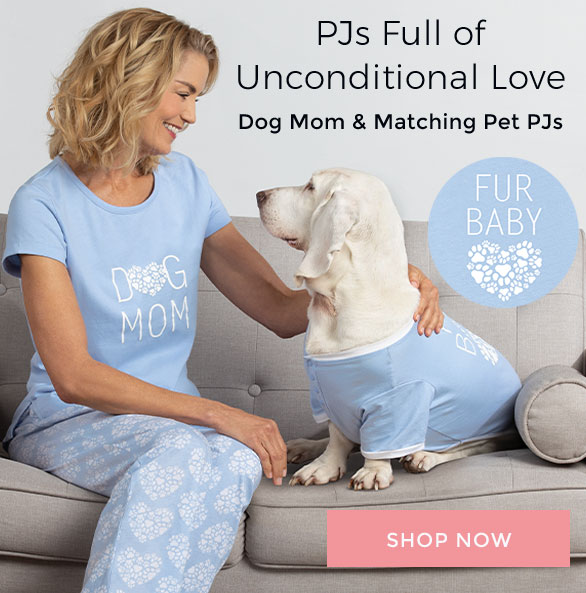 matching dog and mom pajamas
