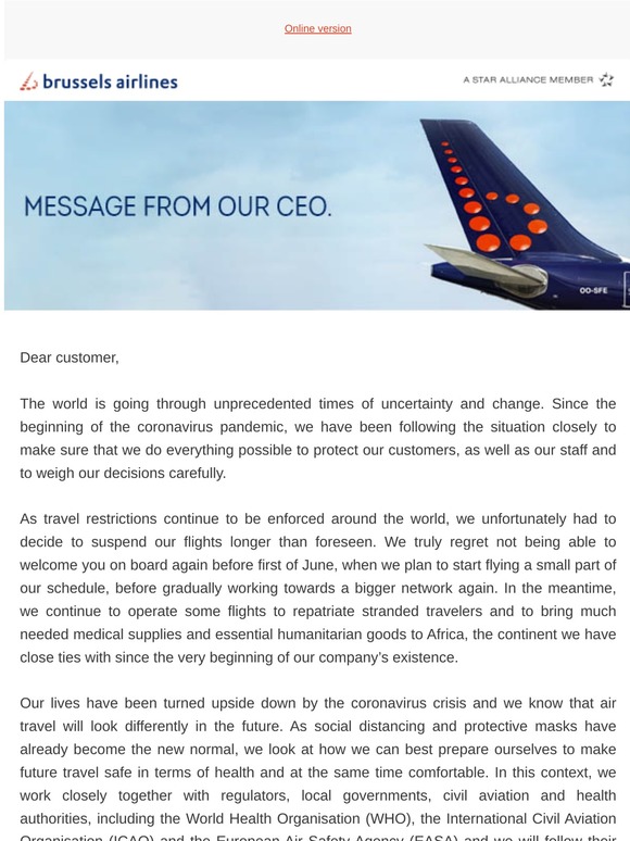 Personal message from our CEO.