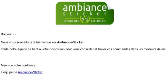Votre inscription sur Ambiance-Sticker