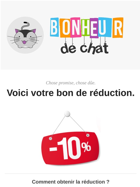Votre bon de réduction 😀