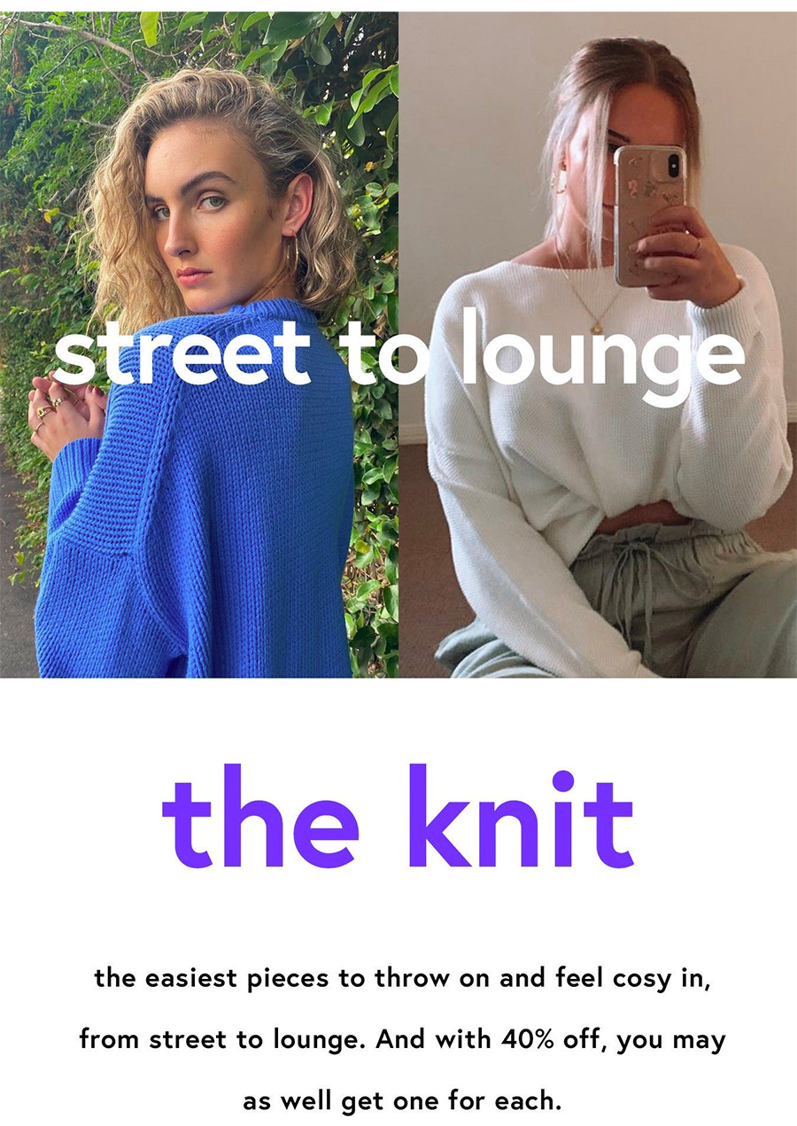 sportsgirl logo jumper