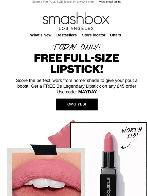 smashbox pout lipstick