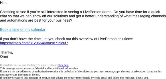 -your LivePerson demo request