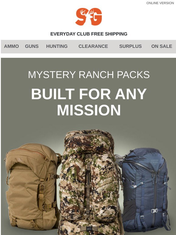sg hunting packs