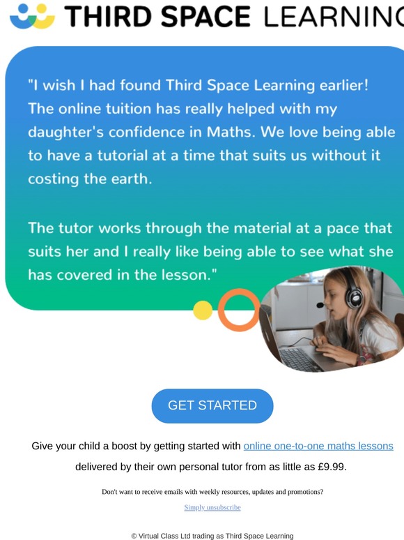 "I wish I had found Third Space Learning earlier!"