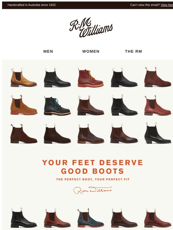 rm williams on feet