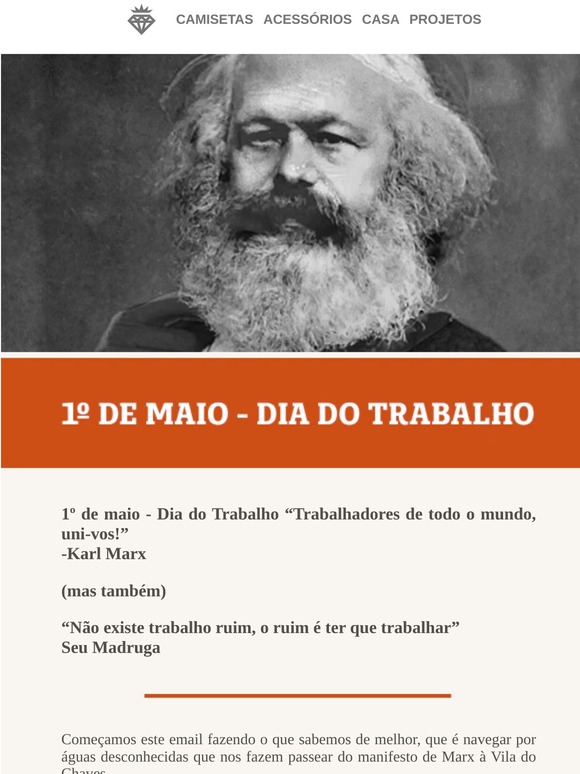 Camisa SEU MADRUGA - NÃO EXISTE TRABALHO RUIM