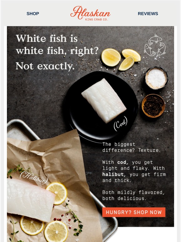 Alaskan King Crab Co. Cod vs. Halibut Do You Know the Difference