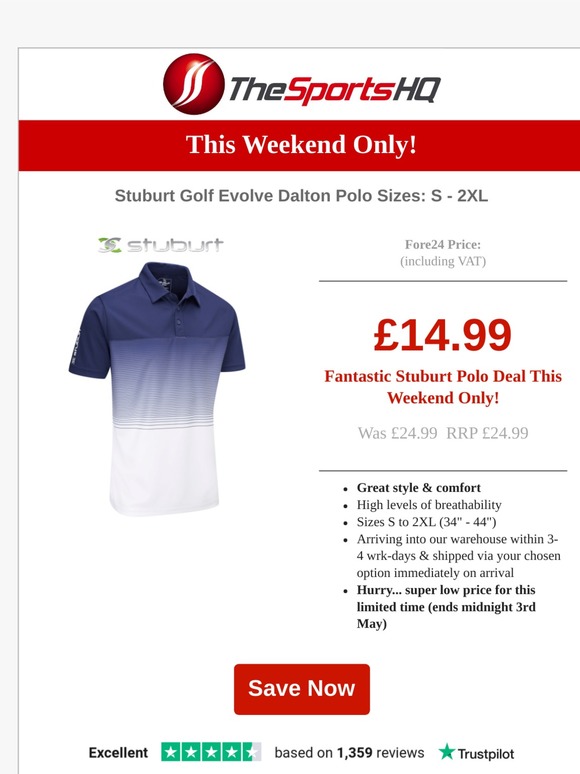 stuburt evolve dalton polo shirt