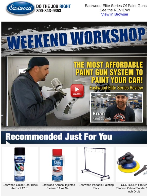 The Eastwood Company Weekend Workshop The Most Affordable Paint Gun System To Paint Your Car Milled