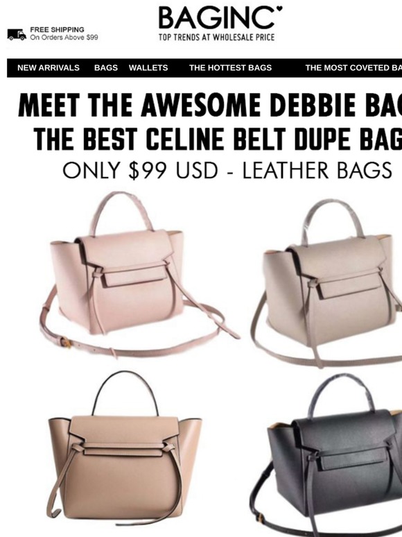 Celine belt outlet bag dupe