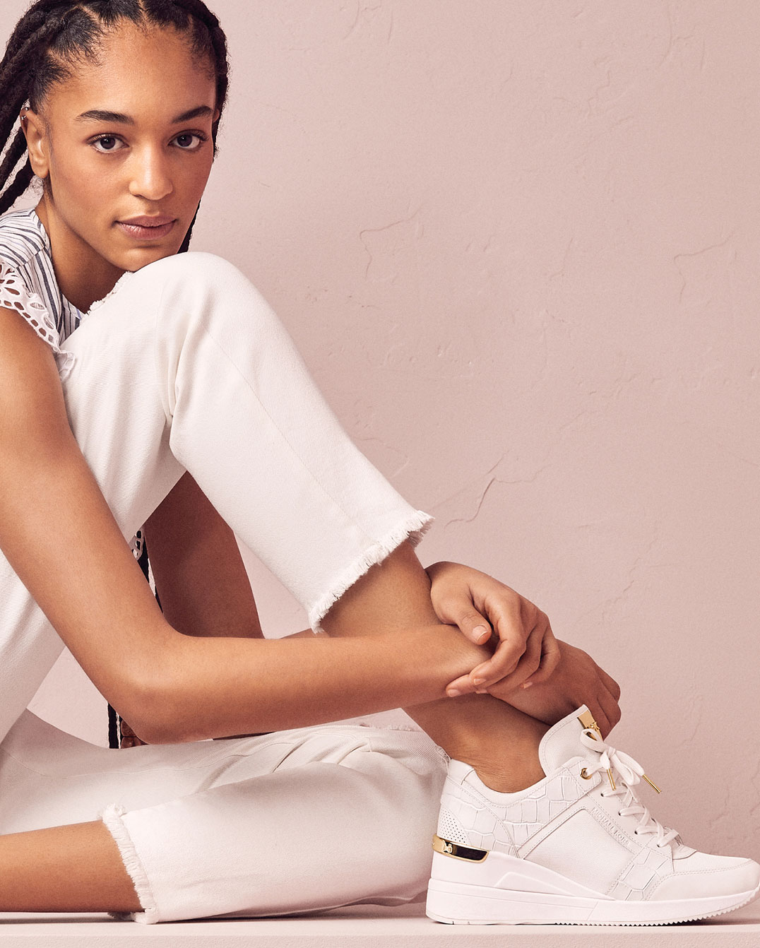 baskets blanches michael kors