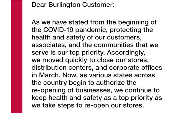 burlington coat factory email