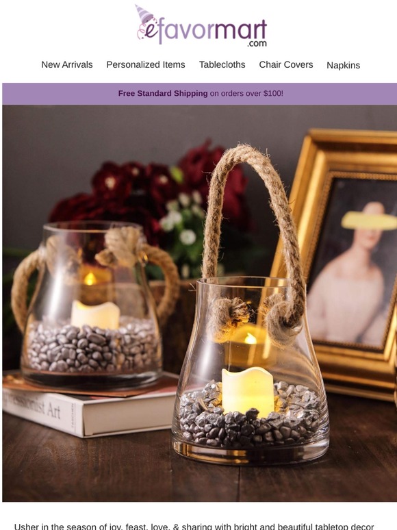 eFavormart Simple Tabletop Decoration Ideas to Freshen Up your Space