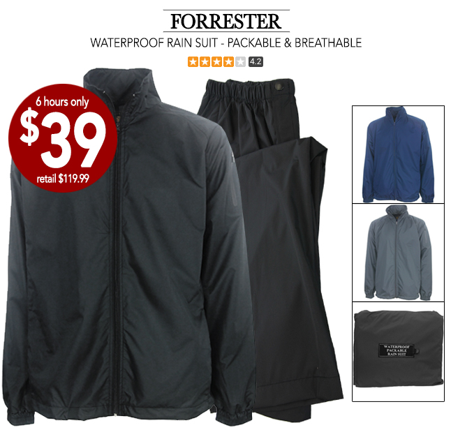 forrester packable rain suit