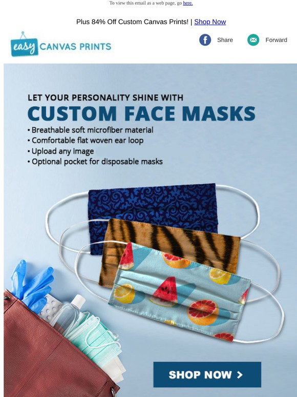 Easy Canvas Prints: Custom Face Masks | Protect Yourself In Style! | Milled