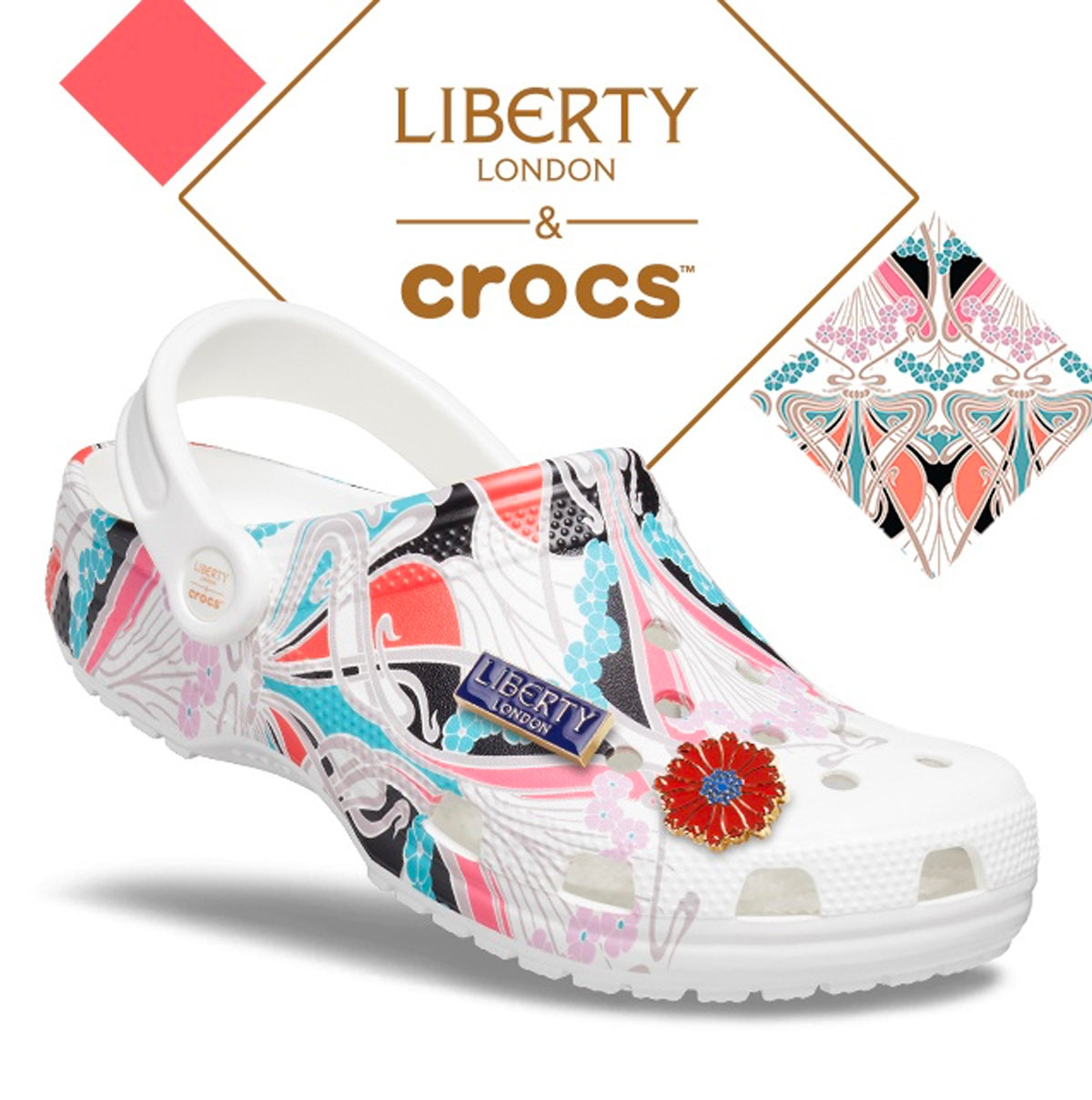 crocs con fiori